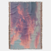 Roze drome esthetische zonnewolken deken (Voorkant Verticaal)