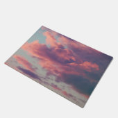 Roze drome esthetische zonnewolken deurmat (Schuin)