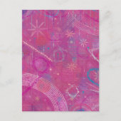 Roze Dromen Abstract  Briefkaart (Voorkant)