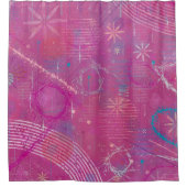 Roze Dromen Abstract Douchegordijn (Voorkant)
