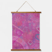 Roze Dromen Abstract  Hangend Wandkleed (Voorkant)