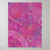 Roze Dromen Abstract Poster (Voorkant)
