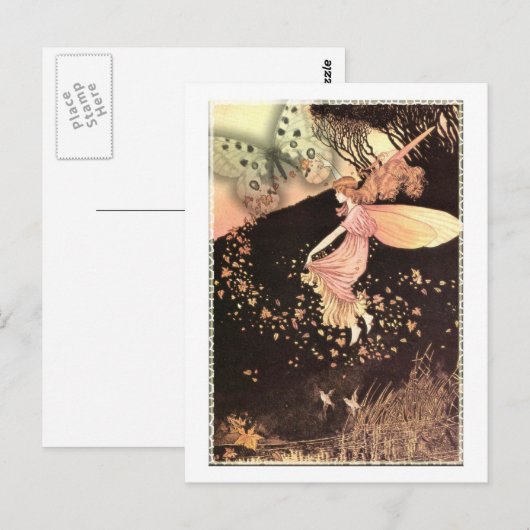  roze dromen - Ziektevrij Briefkaart (Voorkant / Achterkant)