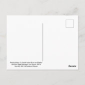 Roze dromerige luchtwolken postzegel. briefkaart (Achterkant)