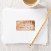 Roze dromerige rustieke bos bruids douche uitnodig etiket (Insitu)