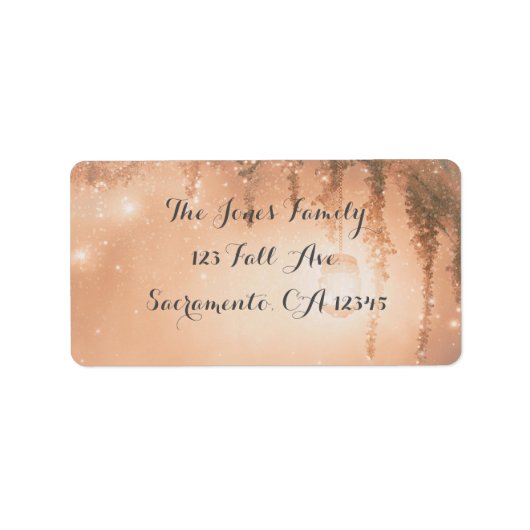 Roze dromerige rustieke bos bruids douche uitnodig etiket (Voorkant)