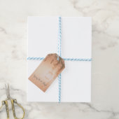 Roze Dromerige Rustieke Bos Favor Cadeaulabel (Met Touw)