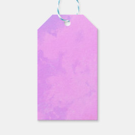 Roze Dromerige Wolk Effect Cadeaulabel