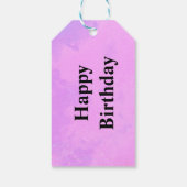 Roze Dromerige Wolk Effect  Cadeaulabel (Achterkant)