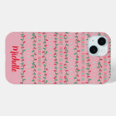 Roze, droog en helder kerstlicht Case-Mate iPhone case (Achterkant (horizontaal))