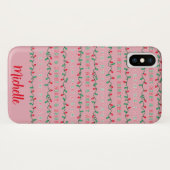 Roze, droog en helder kerstlicht Case-Mate iPhone case (Achterkant (horizontaal))