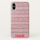 Roze, droog en helder kerstlicht Case-Mate iPhone case (Achterkant)