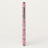 Roze, droog en helder kerstlicht Case-Mate iPhone case (Achterkant/links)