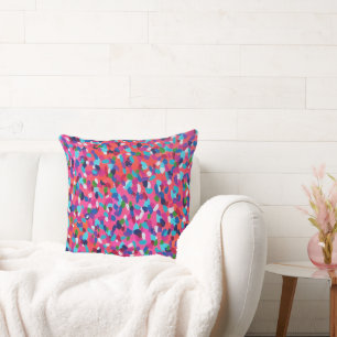 Roze Droom Abstracte Print Kussen