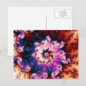 Roze droom - Fractal Briefkaart (Voorkant / Achterkant)