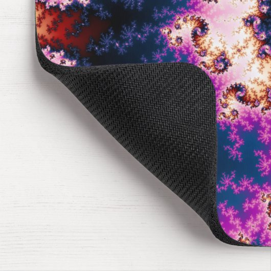 Roze droom - Fractal Mousepad Muismat (Hoek)