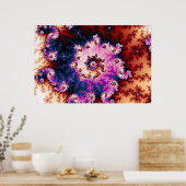 Roze droom - Fractal Poster (Keuken)