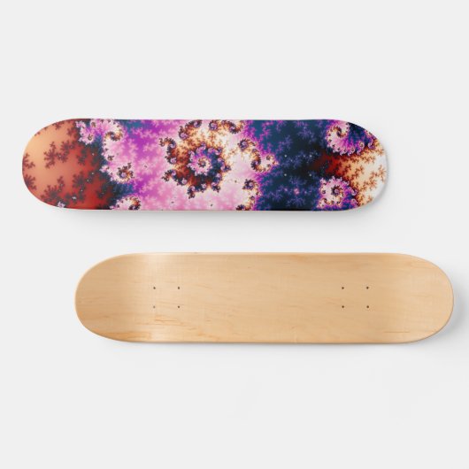 Roze droom - Fractal Skateboard (Horizontaal)