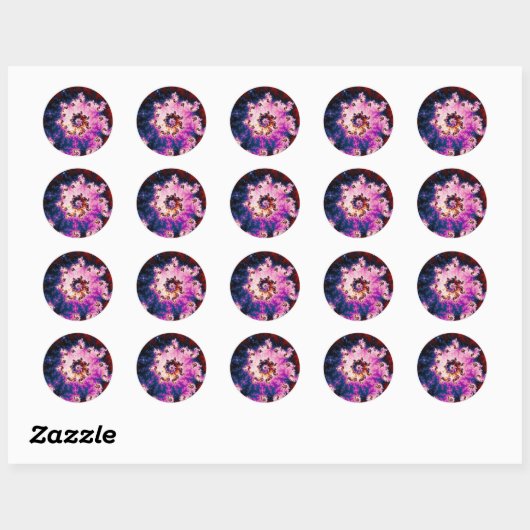 Roze Droom - Fractal Sticker (Vel)