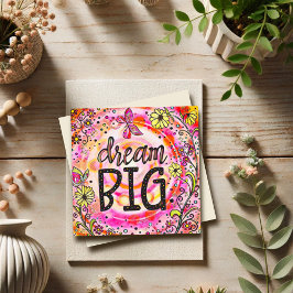 Roze  droom grote inspirerende aanmoediging