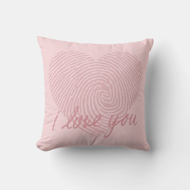 ROZE DROOM | I Love U Kussen (Voorkant)