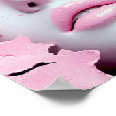 Roze Droom Meisje Abstract Portret Poster (Hoek)