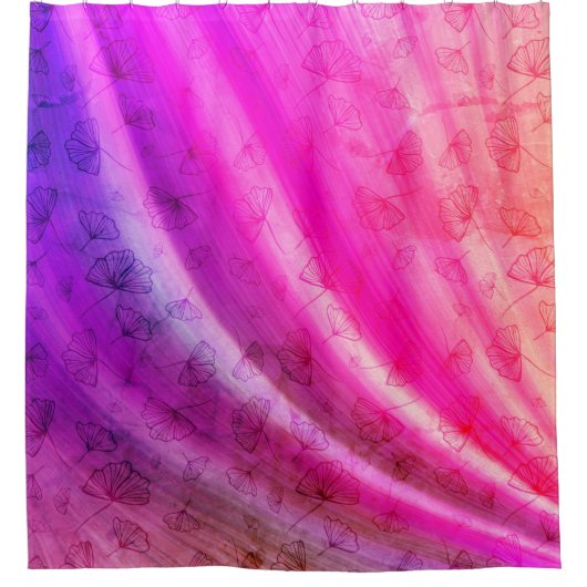 roze droomdouchegordijn douchegordijn (Voorkant)