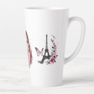 Roze Droomhartvolle Glimlach Suiker & Zonneschijn Latte Mok