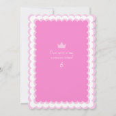 Roze droomkasteel in de wolken van afgelopen dag kaart (Achterkant)