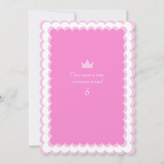 Roze droomkasteel in de wolken van afgelopen dag kaart (Achterkant)