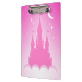 Roze droomkasteel in de wolkenkraam klembord (Links)