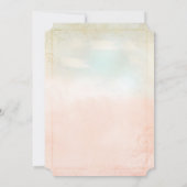 Roze droomkleding Fairy Tale Storybook Castle Wedd Kaart (Achterkant)