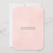 Roze droomkleding Fairy Tale Storybook Castle Wedd Kaart (Achterkant)