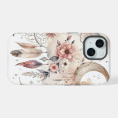 Roze Droomvanger iPhone 15 Case (Achterkant horizontaal)
