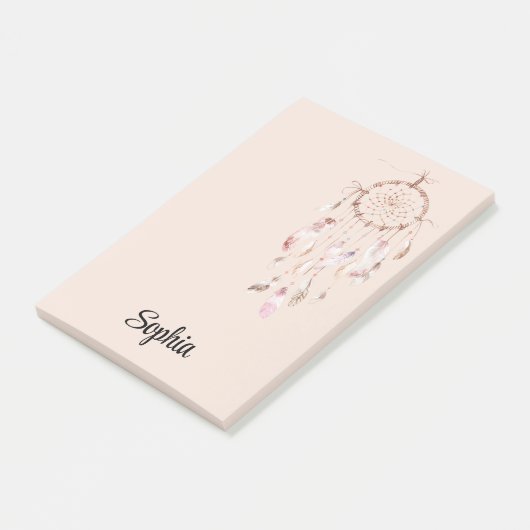 Roze Droomvanger Post-it® Notes (Schuin)