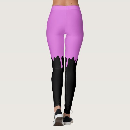 roze druipend slijm leggings (Achterkant)