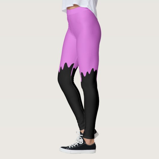 roze druipend slijm leggings (Links)