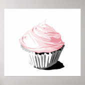 Roze druk op de cupcake poster (Voorkant)