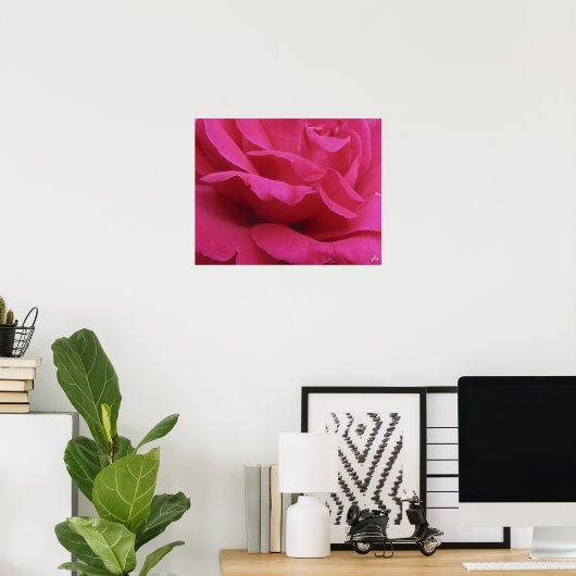 roze druk poster (Thuiskantoor)