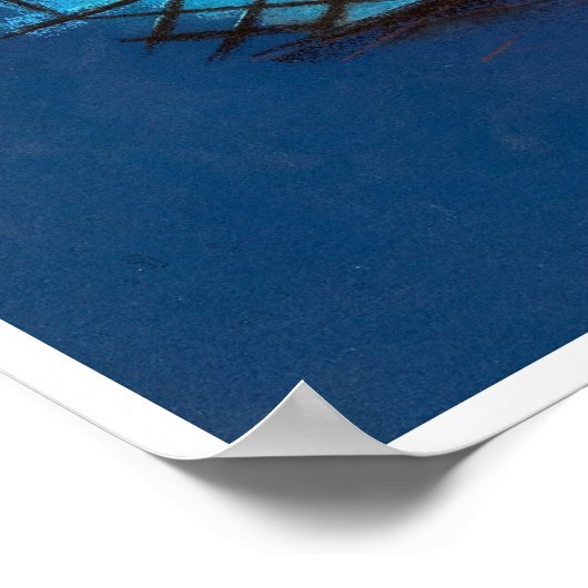 Roze drukker omhoog poster (Hoek)