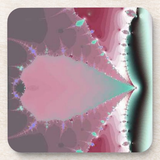 Roze drukpunt drankjes onderzetter (Voorkant)