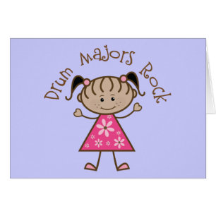 Roze drum Majors Rock Stick Figuur