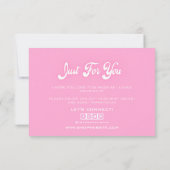 Roze druppelaar bedankt je kaart (Achterkant)