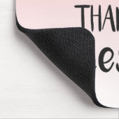 Roze druppelaar / Grateful Thankful Blessed Muismat (Hoek)