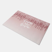 Roze druppelaar | Home Sweet Home Deurmat (Schuin)