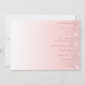 Roze druppelaar | Zoet 16 Kaart (Achterkant)
