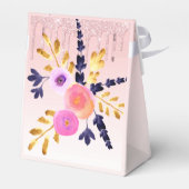 Roze druppelflesje bedankt bedankdoosjes (Achterkant)