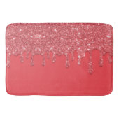 Roze druppelteller voor glitter Bath Mat (Voorkant)