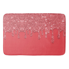 Roze druppelteller voor glitter Bath Mat