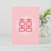 Roze Dubbel Geluk - Vet Kaart (Staand voorkant)